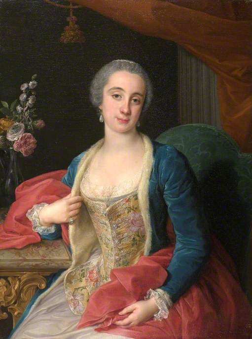 Portret księżnej Sforza Cesarini (zmarłej w 1765 roku) - Pompeo Batoni