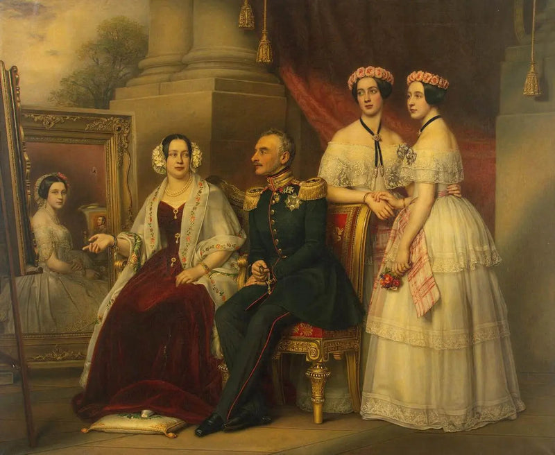 Portret rodziny księcia Saksonii-Altenburg Josefa - Joseph Karl Stieler