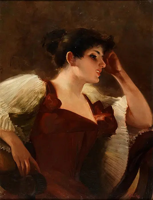 Portret córki artysty - Luis Ricardo Falero