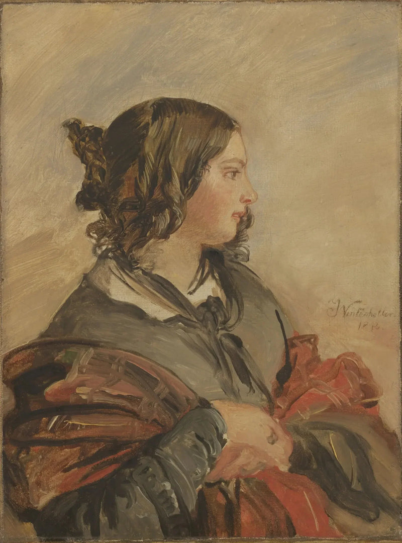 Portret młodej królowej Wiktorii - Franz Xaver Winterhalter
