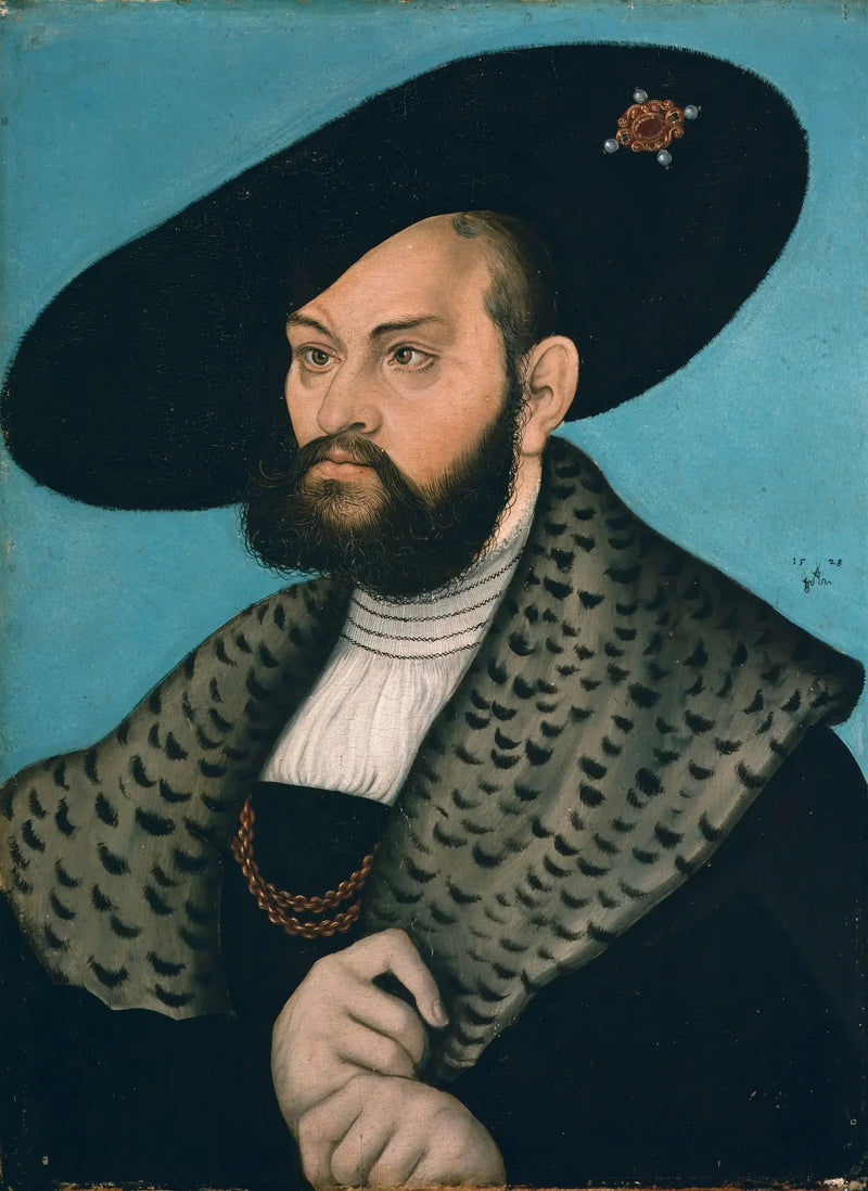 Portret margrabiny Albert z Brandenburgii-Ansbach, książę Prus - Lucas Cranach Starszy