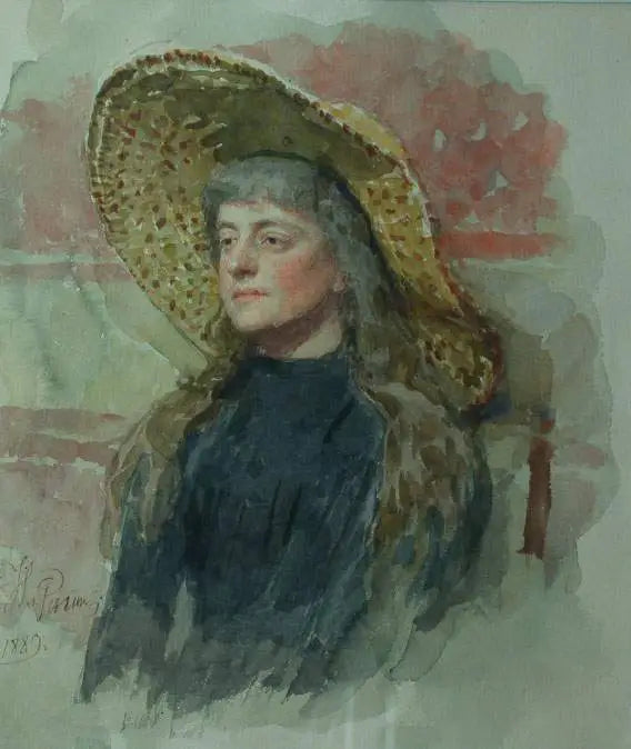 Portret malarki Elizabeta Nikolayevna Zvantseva - Ilya Repin