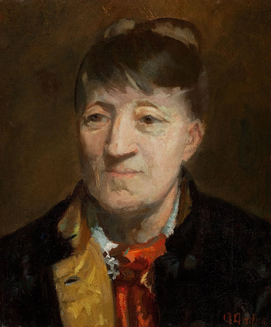 Portret norweskiej malarki Kitty Kielland. - Anna Ancher