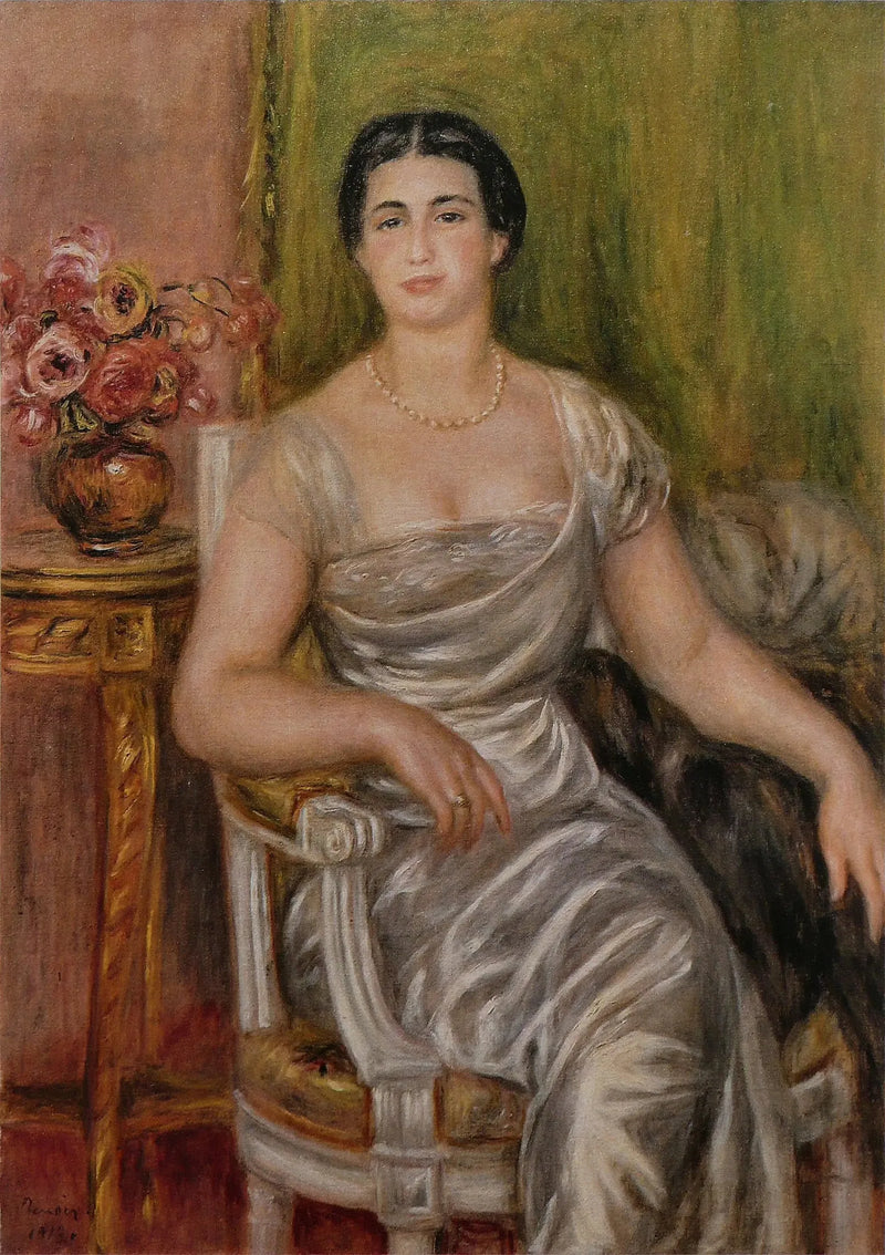 Portret poetki Alice Vallières-Merzbach - Pierre-Auguste Renoir