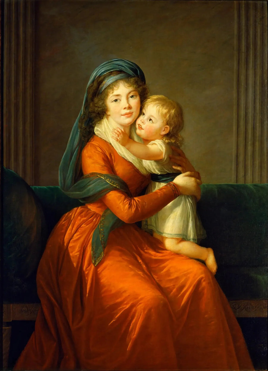Portret księżniczki Aleksandry Golicyny i jej syna Piotra - Élisabeth Vigée Le Brun