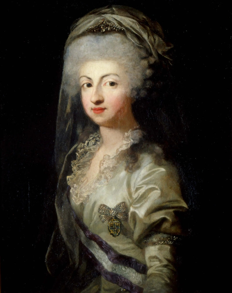 Portret księżniczki Marie-Caroline de Bourbon z diademem - Anton Graff