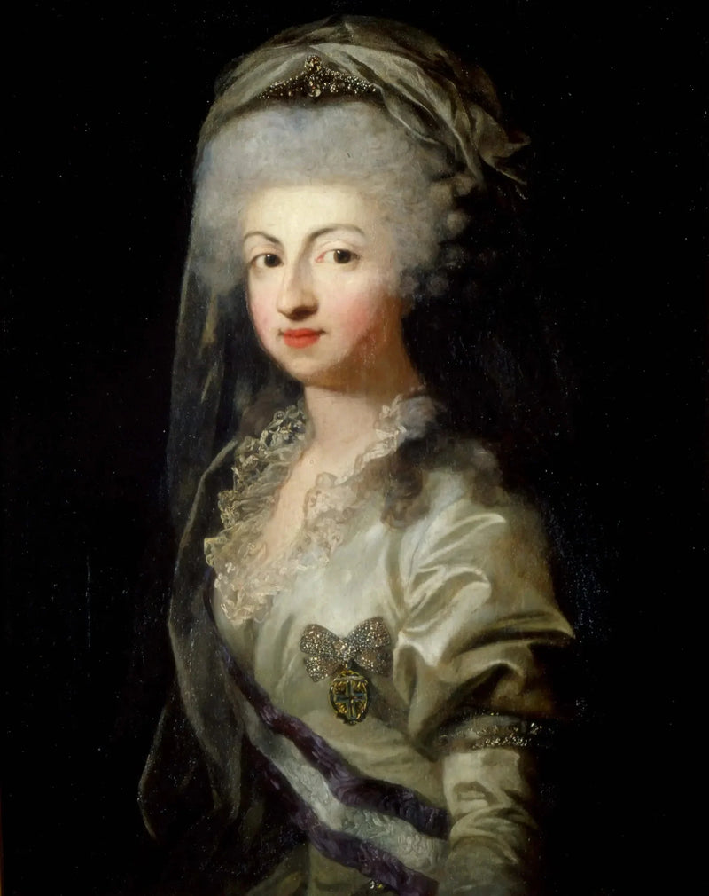 Portret księżniczki Marie-Caroline de Bourbon z diademem - Anton Graff