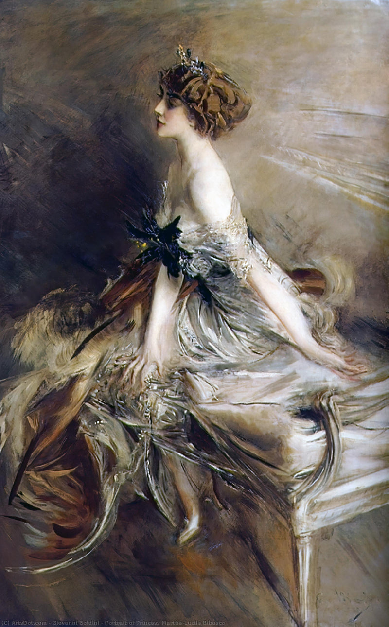 Portret księżnej Marthe-Lucile Bibesco - Giovanni Boldini