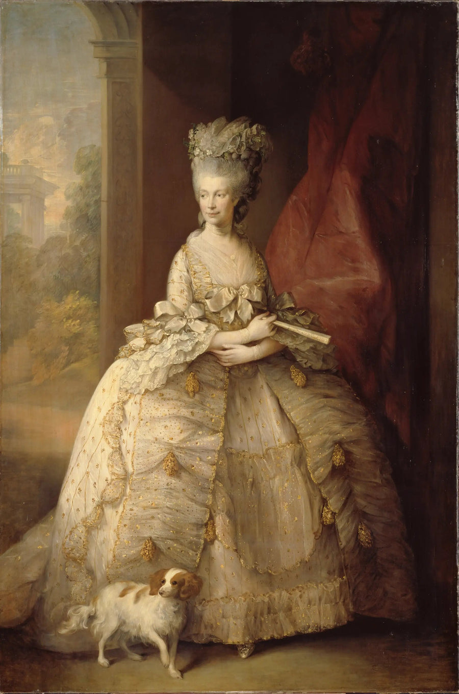 Portret królowej Charlotte z Anglii - Thomas Gainsborough