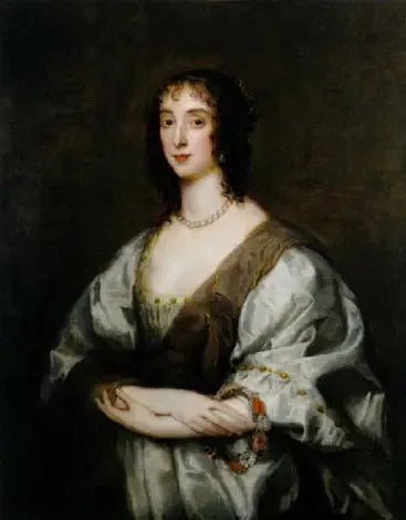 Portret królowej Henrietty Marii - Antoine van Dyck