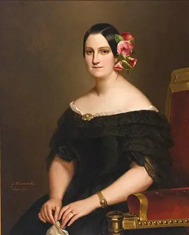 Portret królowej Marii Krystyny Hiszpanii (1806-1878) - Franz Xaver Winterhalter