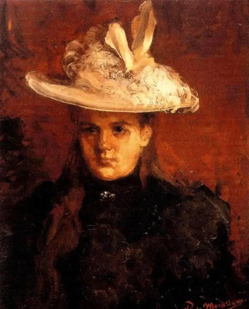 Portret królowej Wilhelminy (1880-1962) w stroju księcia - Piet Mondrian