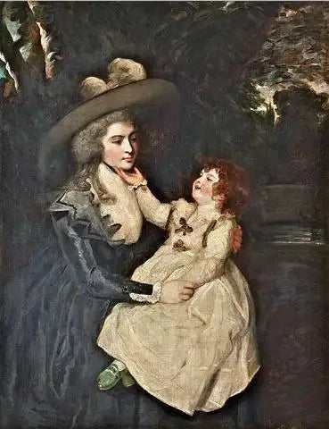Portret wdowy pani Seaforth i jej dziecka - Joshua Reynolds