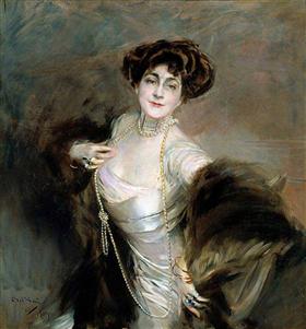 Portret Lady Diaz Albertini - Giovanni Boldini