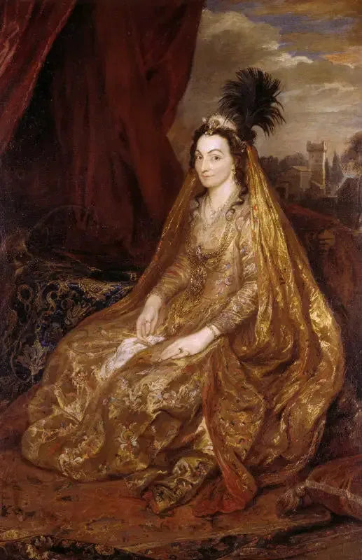 Portret Lady Therese Shirley - Antoine van Dyck