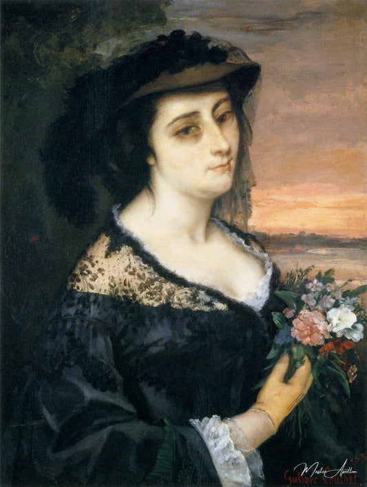 Portrait de Laure Borreau - Gustave Courbet - Reproductions de tableaux et peintures haut de gamme