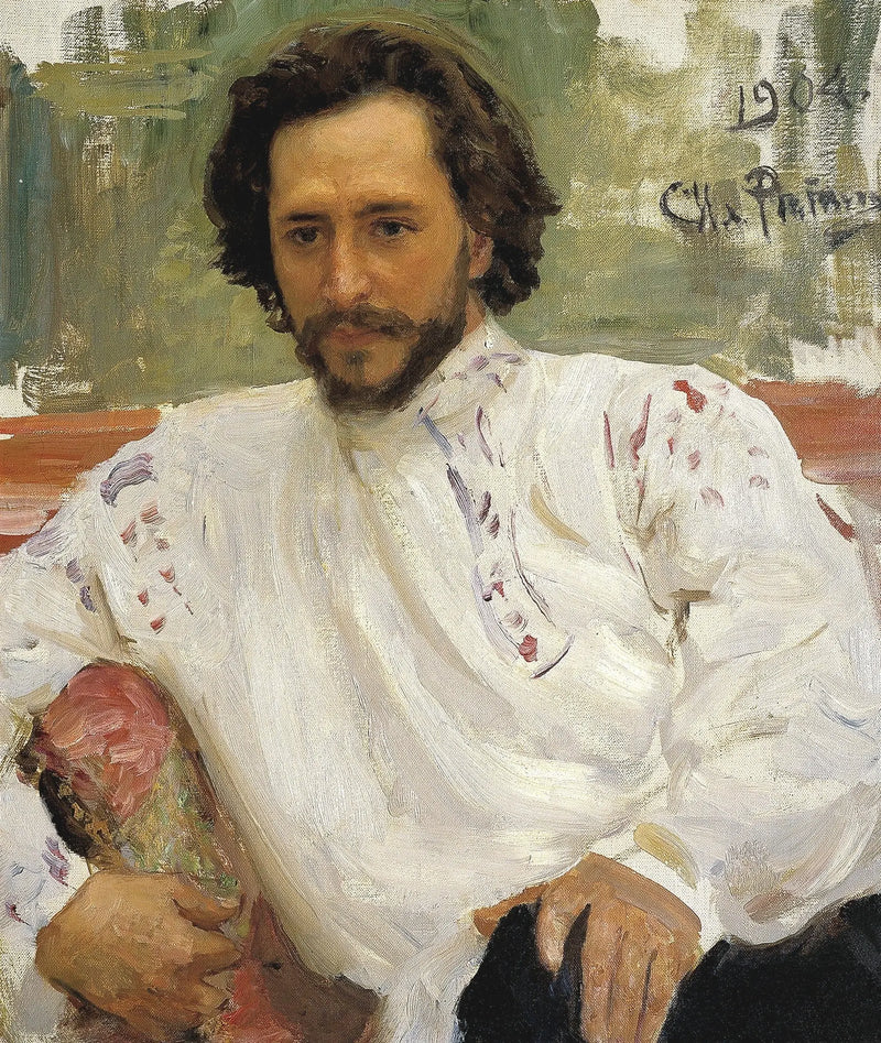 Portret pisarza Leonida Nikolaevicza Andrejewa. - Ilya Repin