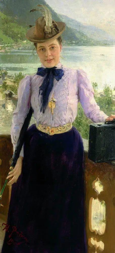 Portret pisarki Natalii Borisowny Nordman-Severovej - Ilya Repin