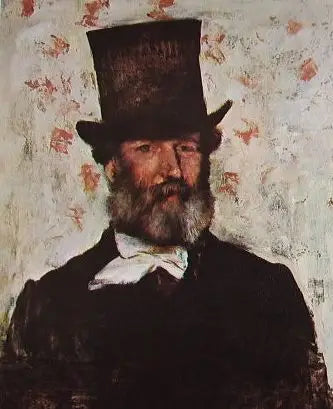 Portret Léopolda Leverta - Edgar Degas