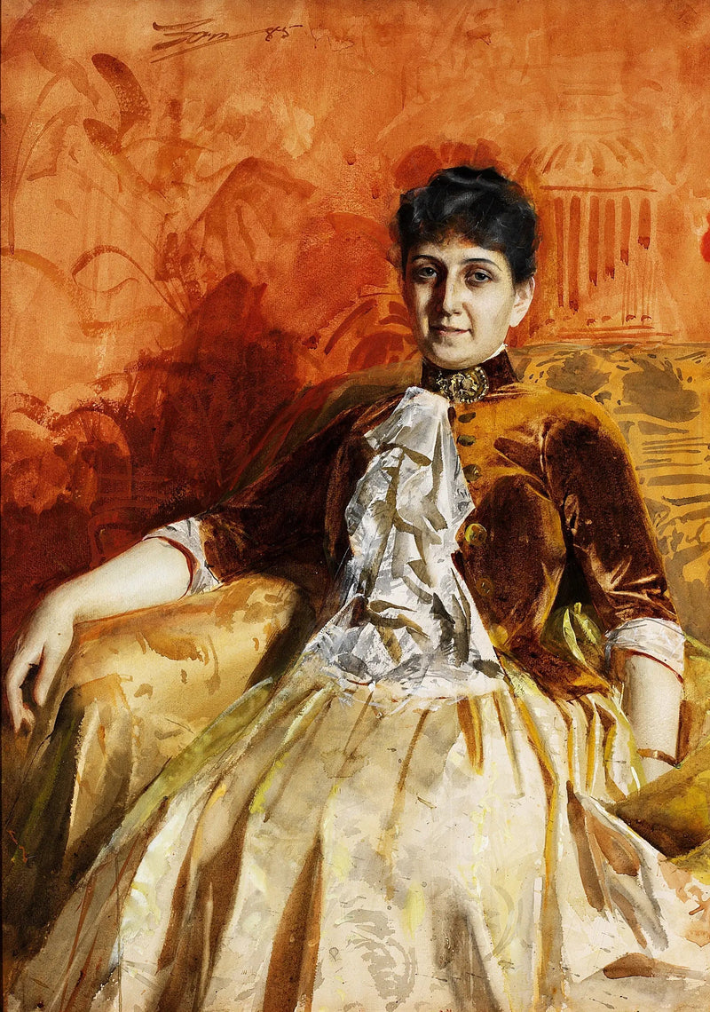 Portret Lisen Lamm - Anders Zorn