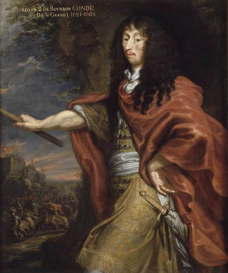 Portret Ludwika II, księcia de Bourbon, pseudonim Wielki Condé - Juste d'Egmont