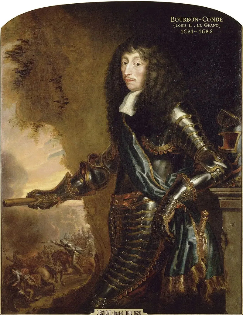 Portret Ludwika II, księcia de Bourbon, pseudonim Wielki Condé - Juste d'Egmont