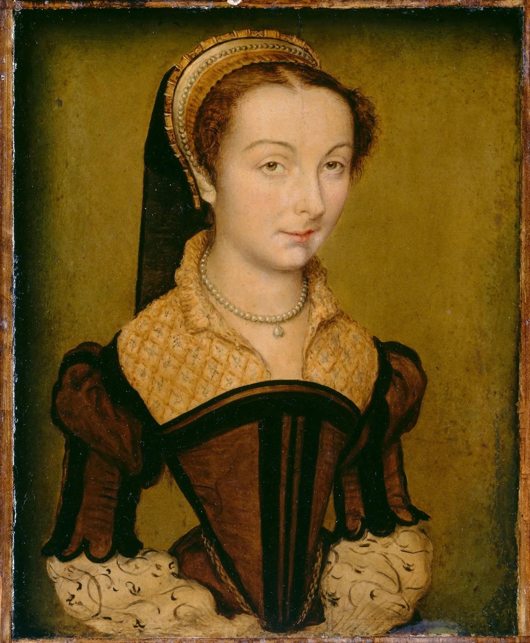 Portrait de Louise de Halluin, dame de Cipierre - Corneille de Lyon image 1 tableau peint à l’huile sur toile