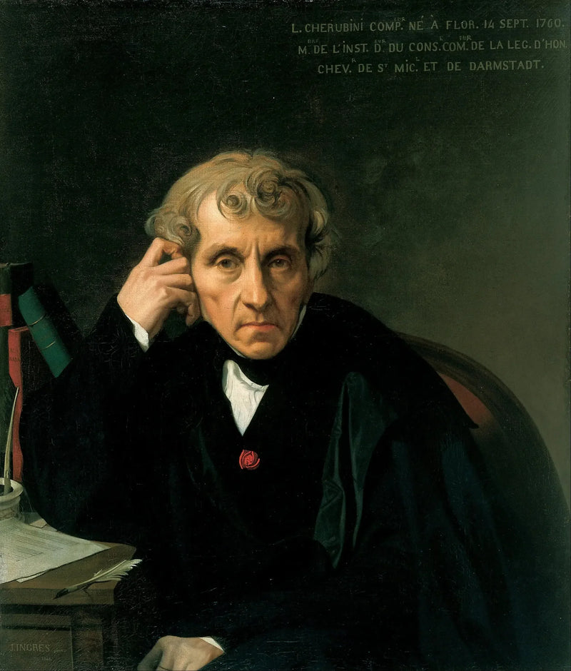 Portret Luigi Cherubiniego - Jean-Auguste-Dominique Ingres