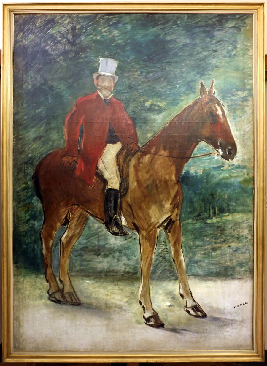 Portret pana Arnauda na koniu - Édouard Manet