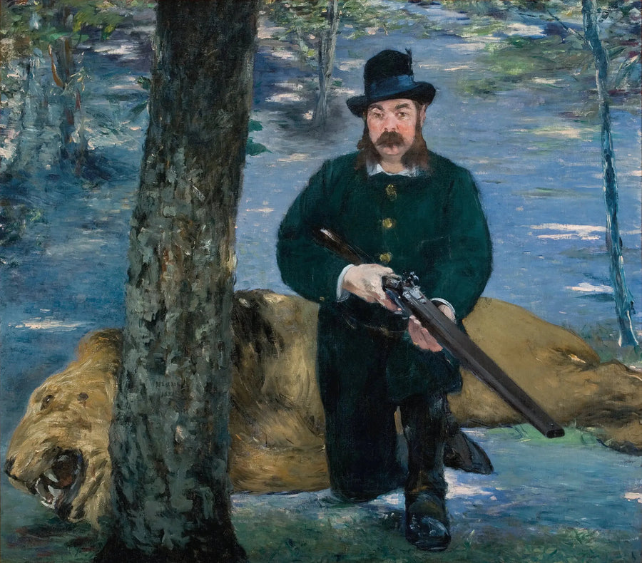 Portret pana Pertuiset, myśliwego lwów - Édouard Manet