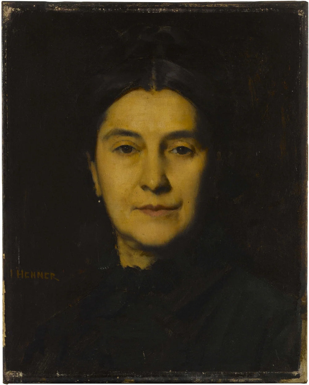 Portrait de Madame Herzog - Jean-Jacques Henner image 1 reproduction d’œuvre d’art à l’huile