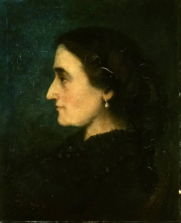 Portrait de madame Jolicler de profil - Gustave Courbet image 1 reproduction d’œuvre d’art à l’huile