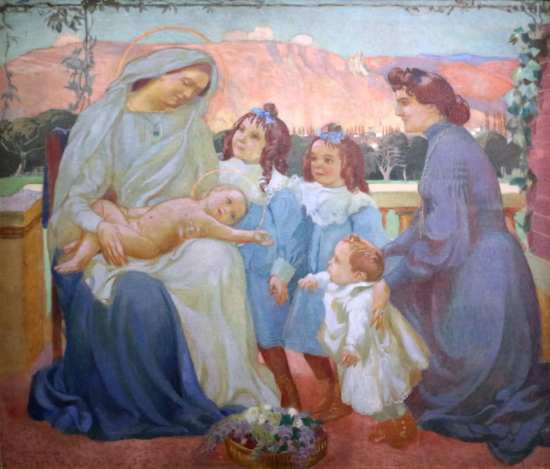 Portret pani de la Laurencie i jej dzieci - Maurice Denis