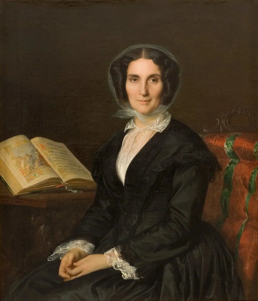 Portret pani Louise Marès, z domu Bidreman - Alexandre Cabanel