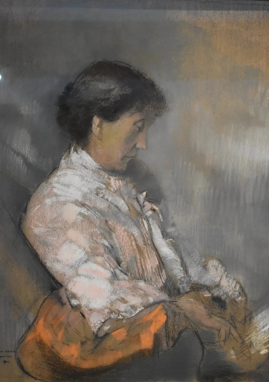 Portret pani Redon - Odilon Redon