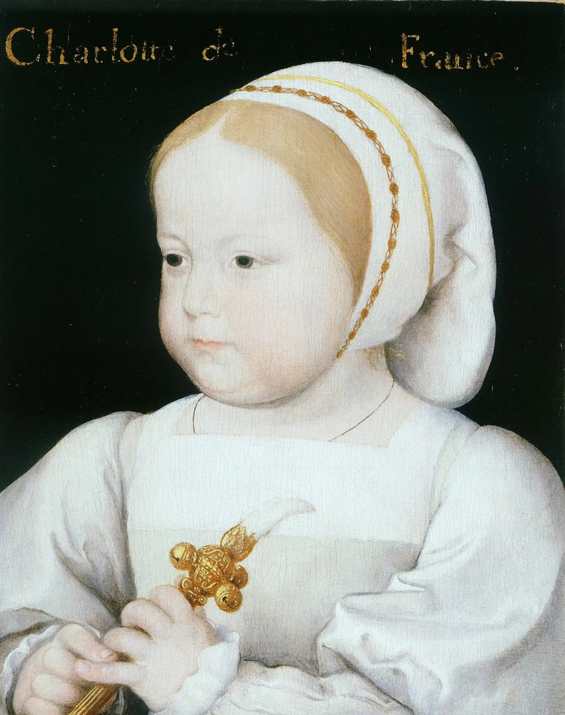 Portret Madeleine de France (1520-1537), trzecia córka Franciszka I (1494-1537) i Klaudii z Francji (1499-1524) - Jean Clouet