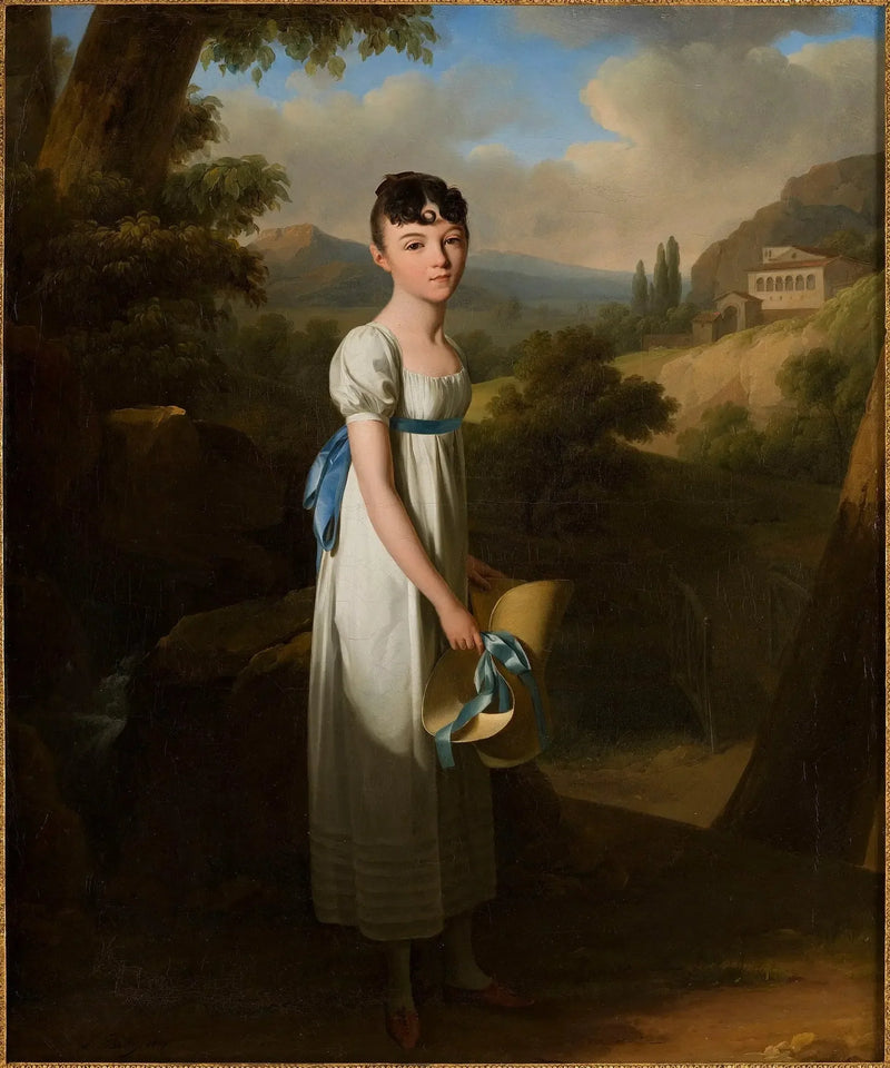 Portret Panny Athénaïs d'Albenas - Louis-Léopold Boilly