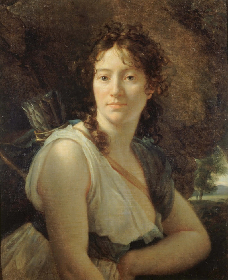 Portret Mademoiselle Duchesnois (1777-1835), członkini Comédie-Française, w roli Dydony - François Gérard