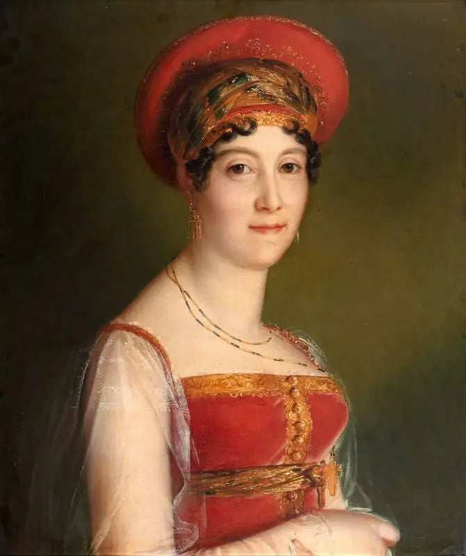 Portret pani Mars w stroju moskiewskim - François Gérard