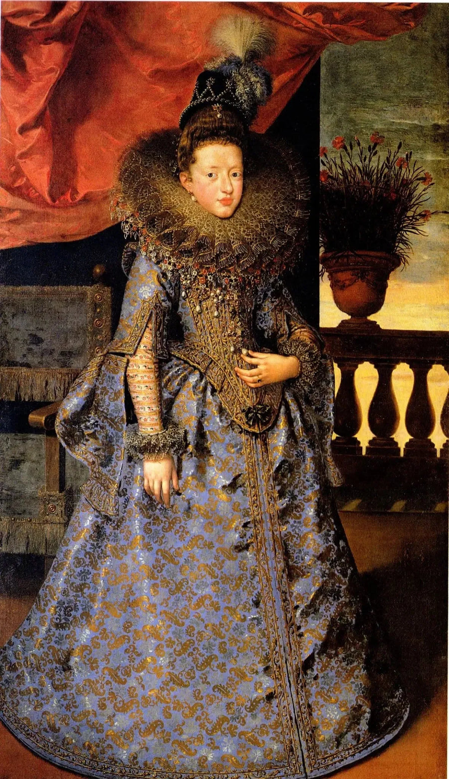 Portret Margherity Gonzaga (1591–1632), księżnej Mantui - Frans Pourbus Młodszy
