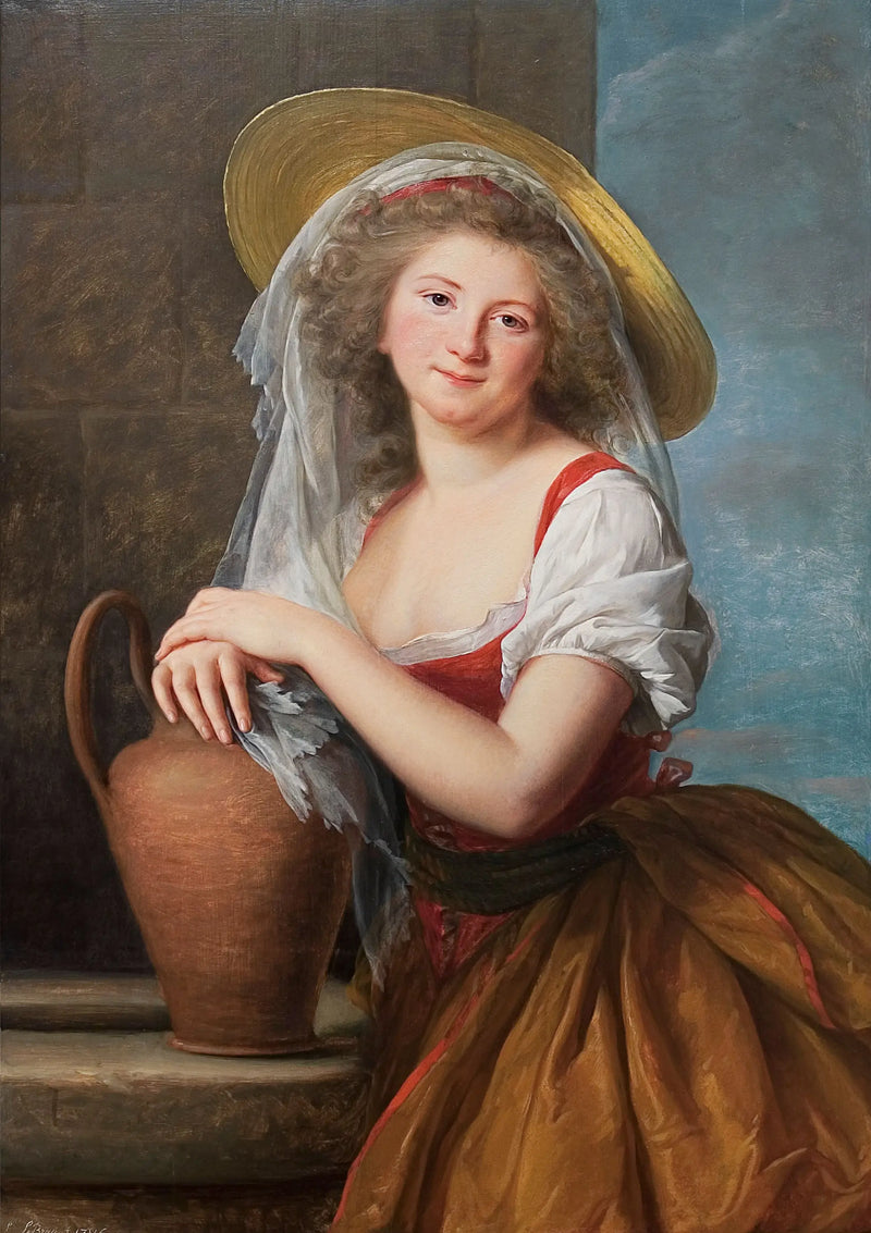 Portret Marguerite Baudard de Saint James, markiza de Puységur, jako mleczarka - Élisabeth Vigée Le Brun