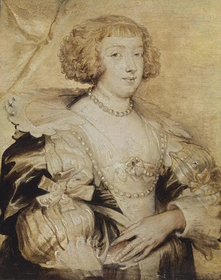 Portret Marguerite de Lorraine - Antoine van Dyck