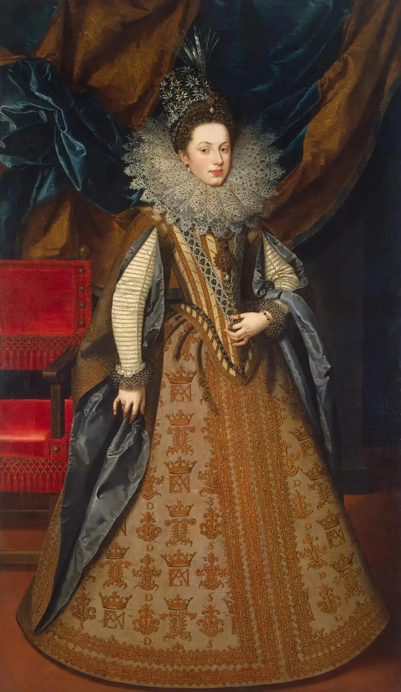Portret Marguerite de Savoie, księżnej Mantui - Frans Pourbus Młodszy