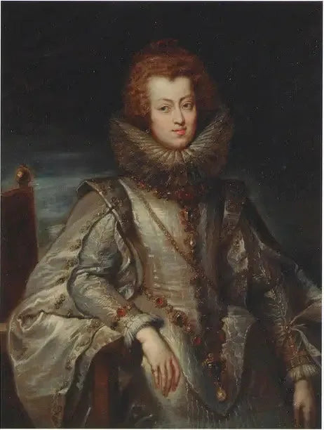 Portret Marii Anny, infantki Hiszpanii, arcyksiężnej Austrii, późniejszej królowej Węgier i Czech (1604-1646) - Peter Paul Rubens