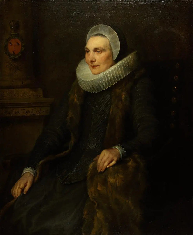 Portret Marii Bosschaert, żony Adriaena Stevensa - Antoine van Dyck