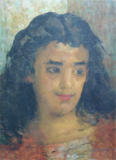 Portrait de Maria - Eliseu Visconti image 1 copie de tableau peinte à la main