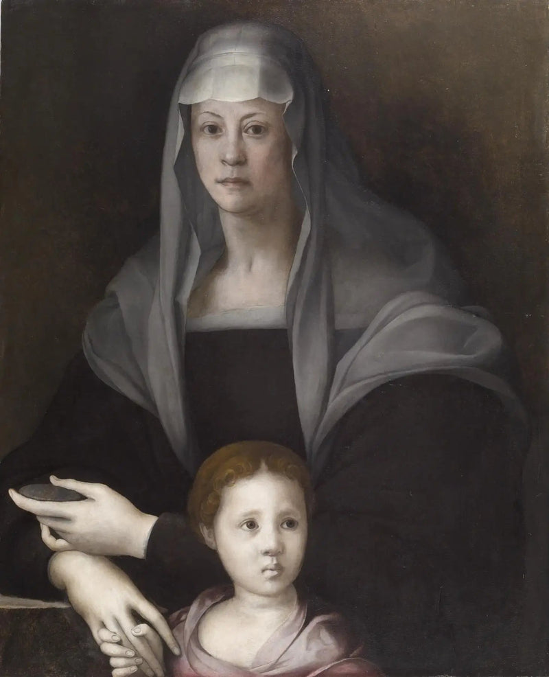 Portret Marii Salviati de Médicis z Giulią de Médicis - Pontormo