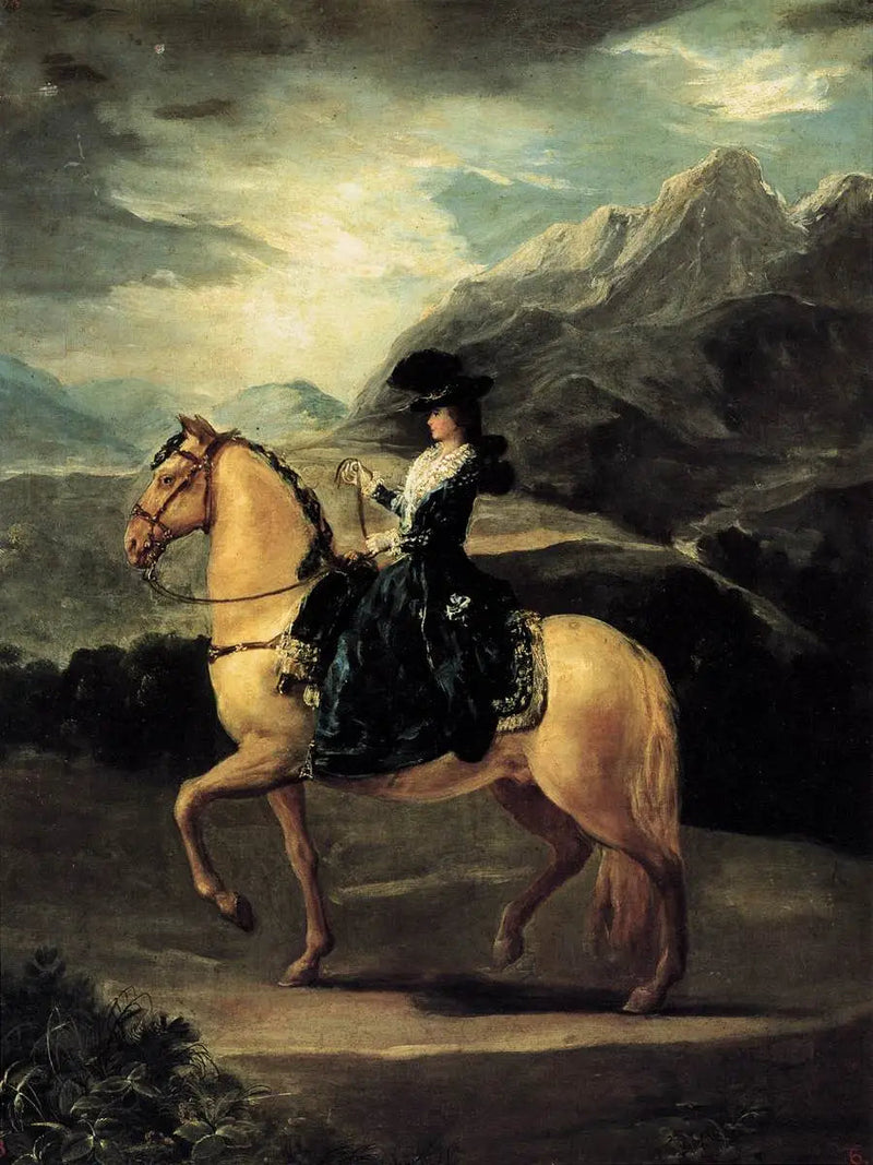 Portret Marii Teresy de Vallabriga na koniu - Francisco de Goya