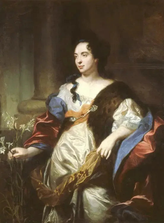 Portret Marie Cadenne, żony rzeźbiarza Desjardins - Hyacinthe Rigaud