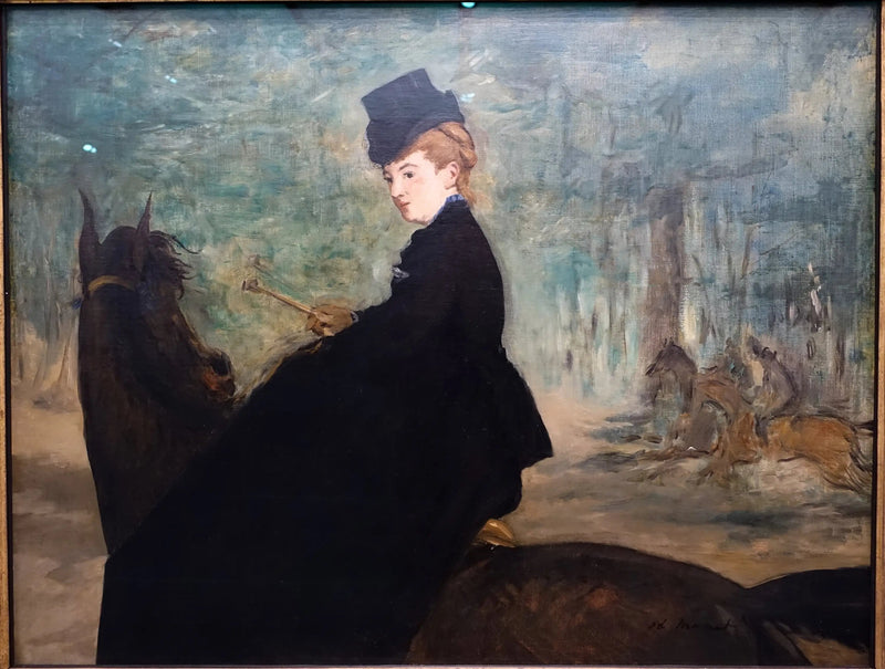 Portret Marie Lefébure na koniu - Édouard Manet
